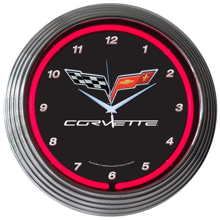 C6 Corvette Neon Clock