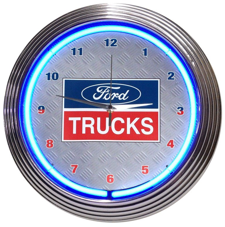 Ford Trucks Neon Clock