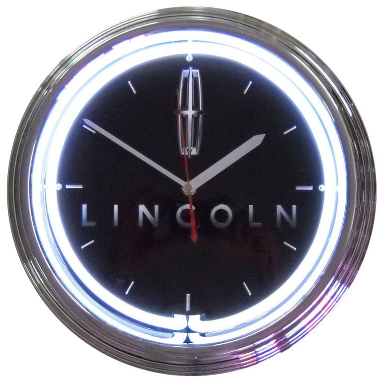Lincoln Neon Clock