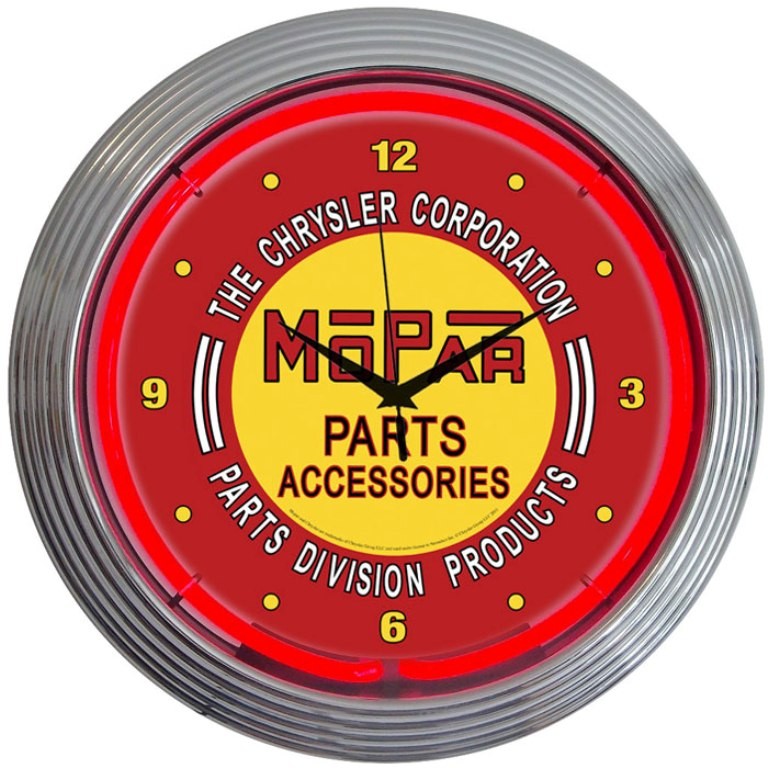 Mopar Parts Neon Clock