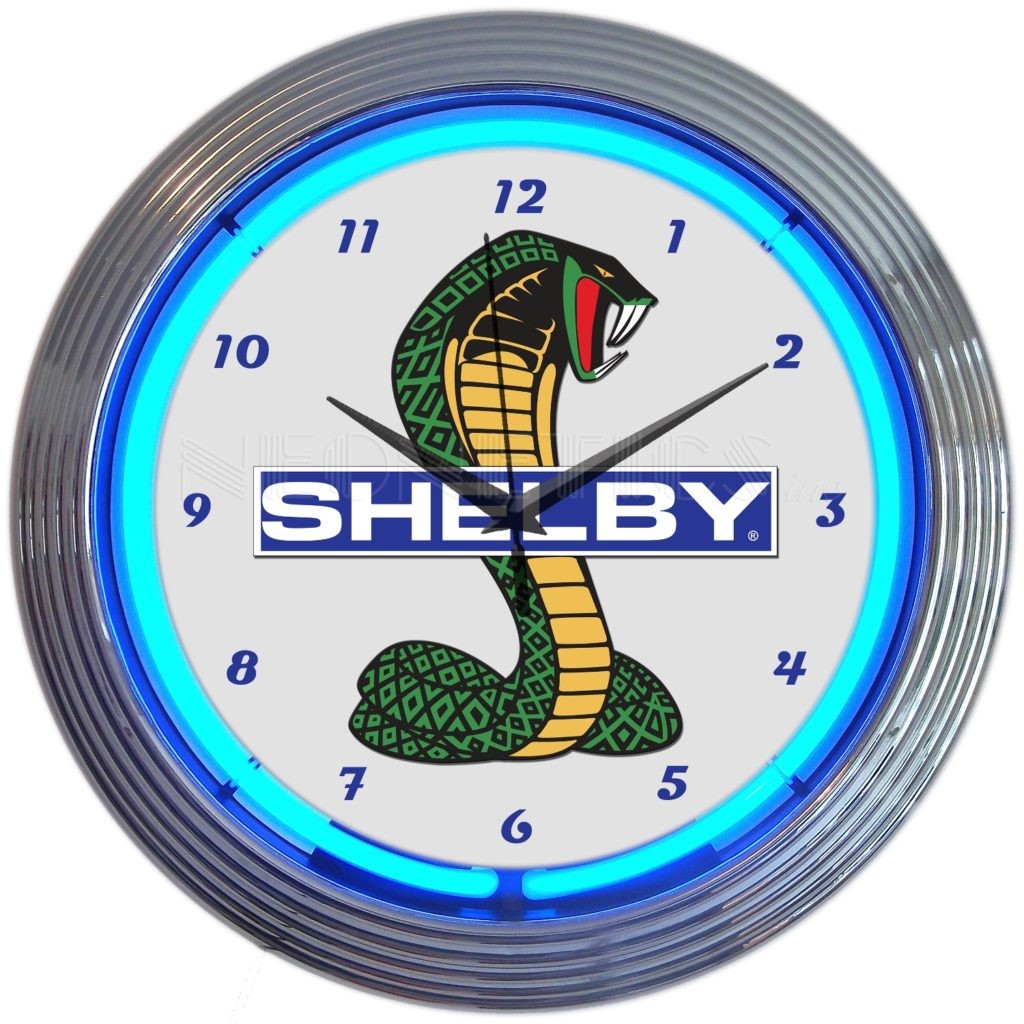 Ford Shelby Cobra OLP Mustang Neon Clock