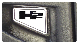 Hummer H2 2 Piece Front Bumper Insert Set