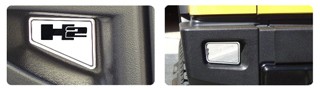 Hummer H2 2 Piece Front & Rear Bumper Insert Sets