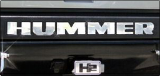 Hummer H2 Bumper Letter Inserts