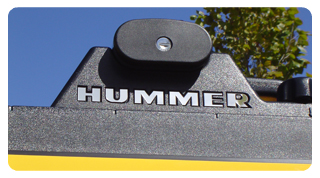 Hummer H2 Roof Rack Letter Inserts