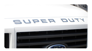 Ford Super Duty Front Grill Lettering Kit 