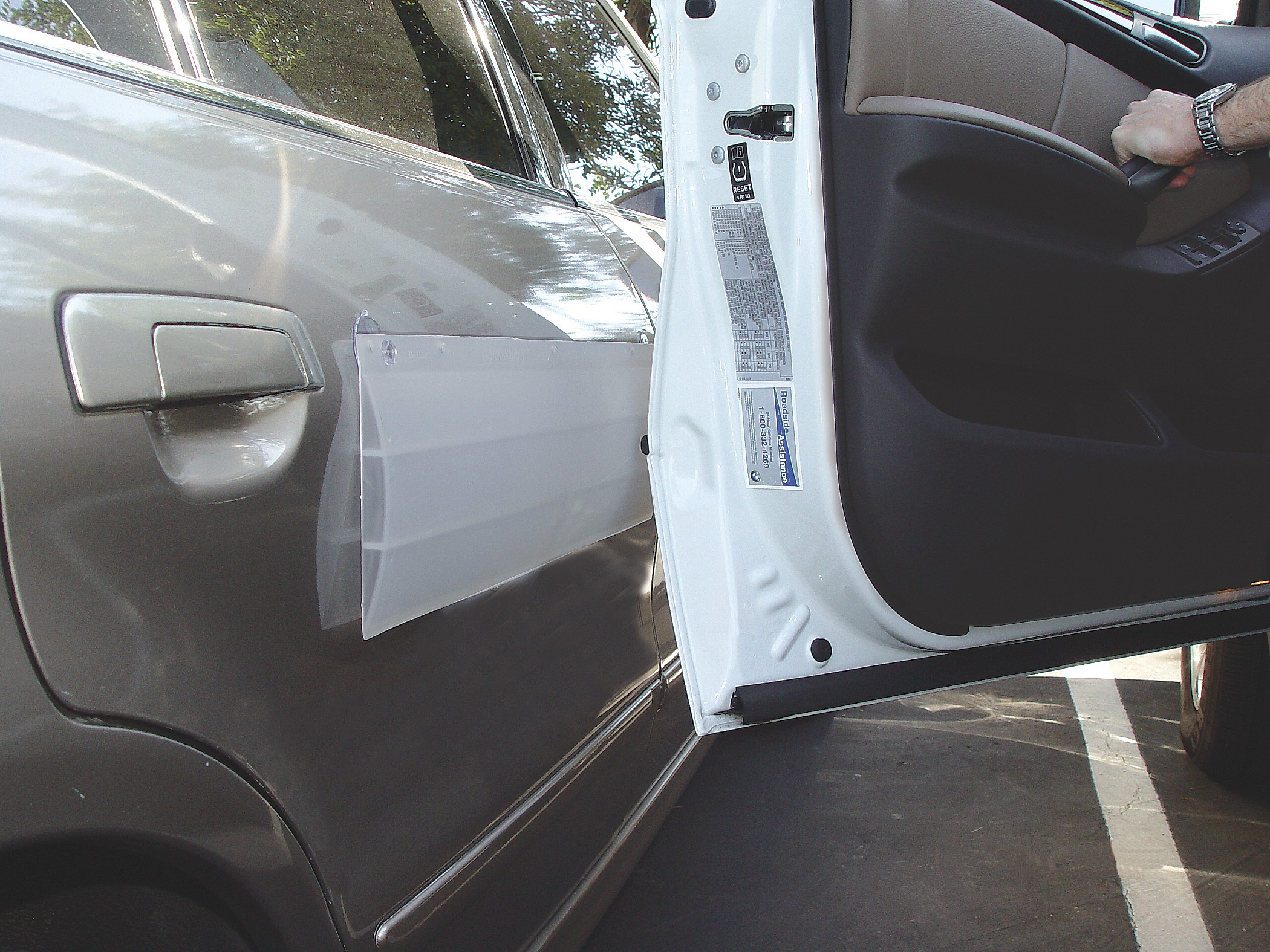 Park Smart Stick-On Door Guard - Clear