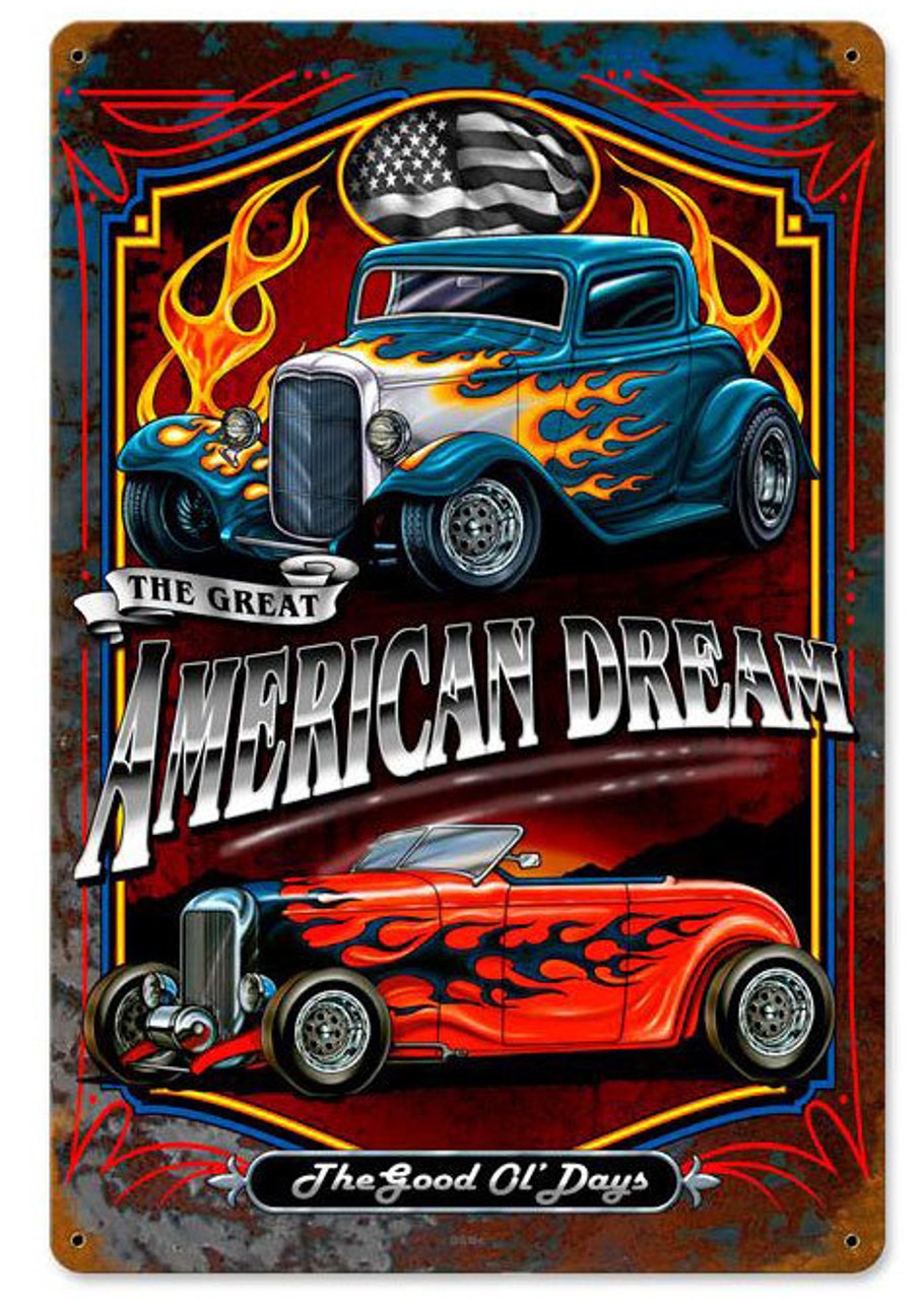 American Dream Vintage Sign 12 x 18