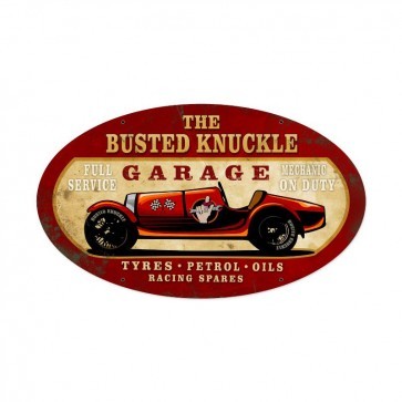 Old Race Car Sign by Busted Knuckle 24 x 14