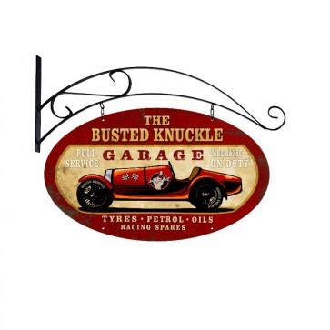 Old Race Car Sign by Busted Knuckle 24 x 14