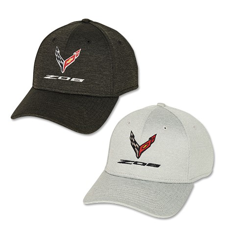 C8 Z06 Corvette Heathered Hat with Flags