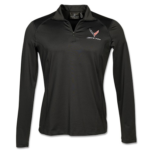Ladies C8 Z06 Corvette 1/4 Zip Pullover