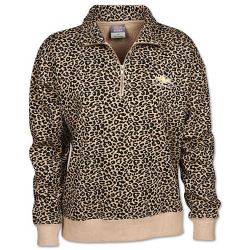 Ladies Chevrolet Leopard Print Pullover
