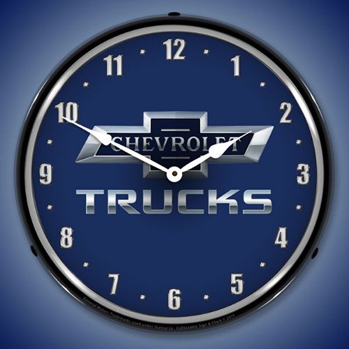 Chevy Trucks 14" LED Backlit Clock