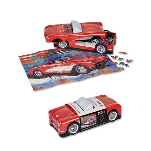 Corvette Puzzle in Corvette Tin