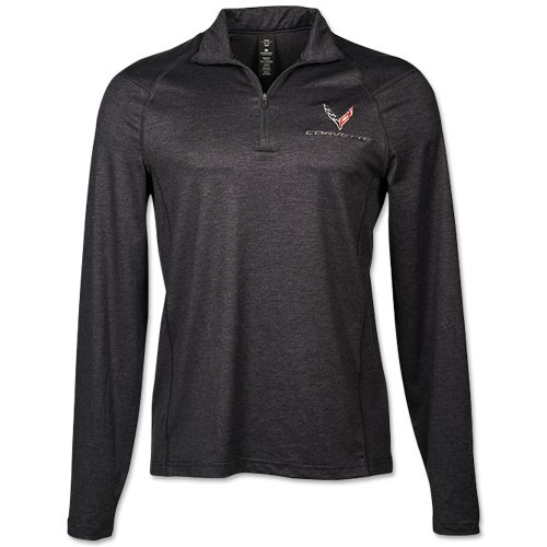 Ladies C8 Corvette 1/4 Zip Pullover