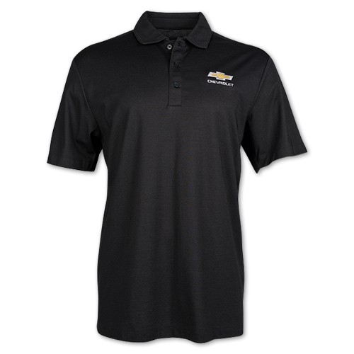Men's Chevrolet Fine Blend Polo with Gold Bowtie