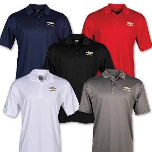 Men's Chevrolet Callaway Polo with Gold Bowtie 