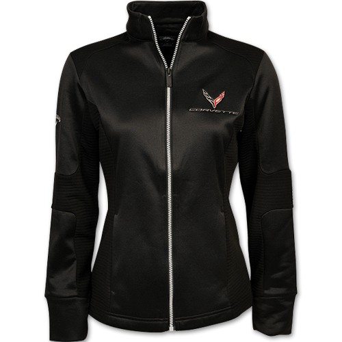 Ladies C8 Corvette Callaway Zip Up Jacket