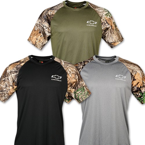Chevrolet Camo Sleeve T Shirt with Bowtie
