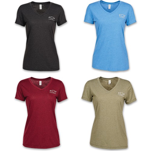 Ladies Chevrolet V-Neck with Bowtie 