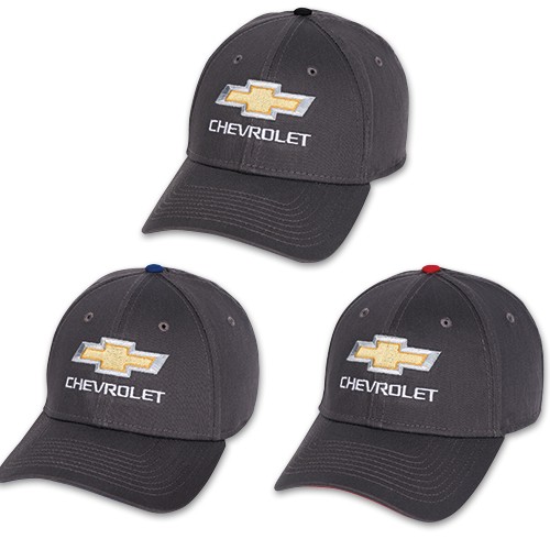 Chevrolet Button Hat with Gold Bowtie 