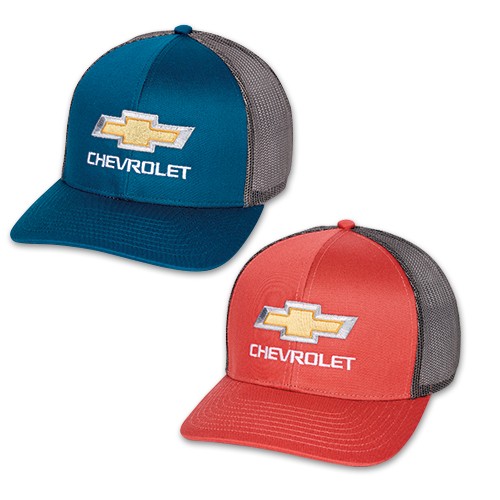 Chevrolet Classic Trucker Hat with Gold Bowtie