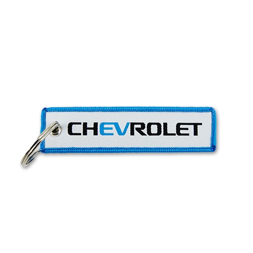 Chevrolet EV 2-Sided Woven Keychain 