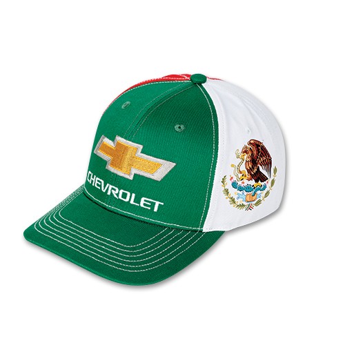 Chevrolet Mexican Flag Full Back Hat with Gold Bowtie