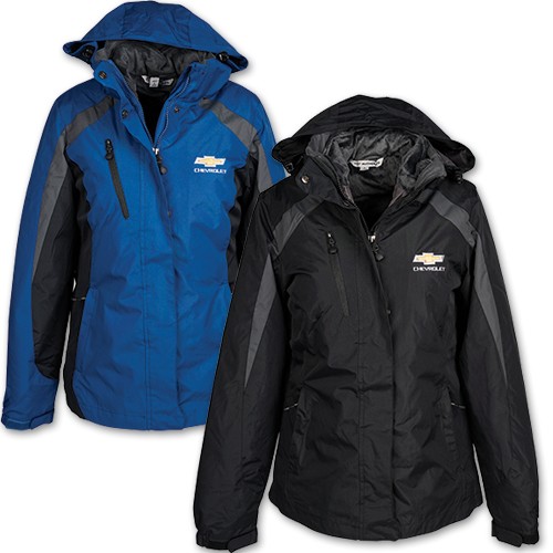 Ladies Chevrolet 3-in-1 Jacket with Gold Bowtie