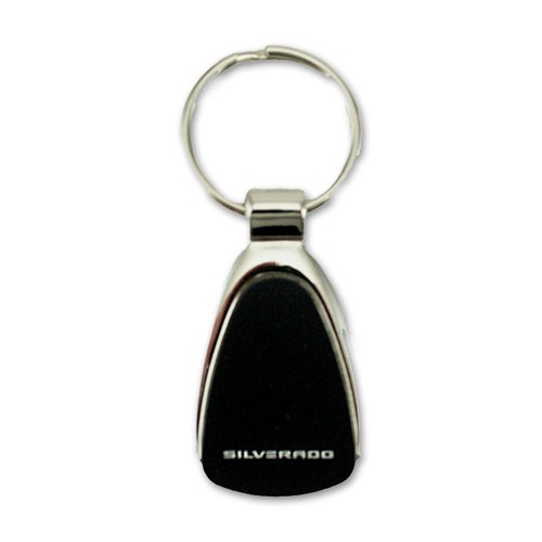 Chevy Silverado EV Chrome Teardrop Key Tag