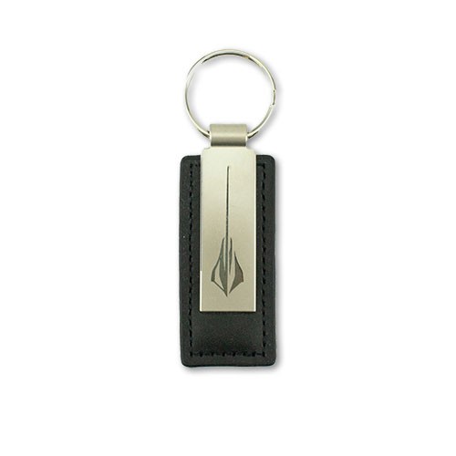 Corvette Stingray Metal/Leather Key Tag