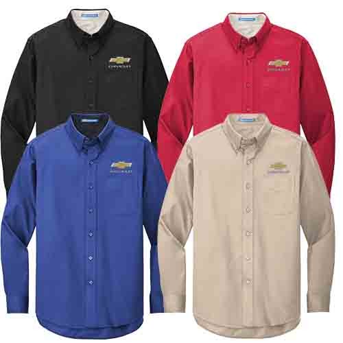 Chevy East Care LS Dress Shirt with Gold Bowtie