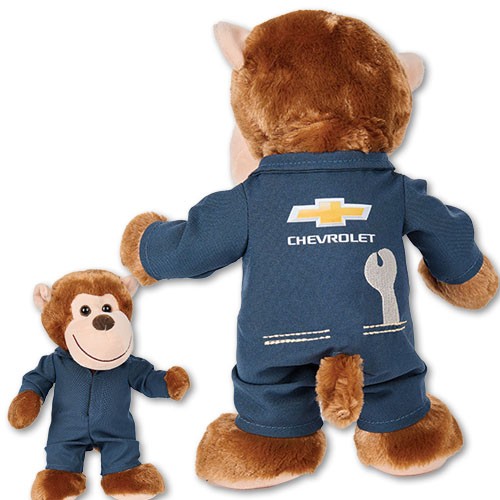 Chevrolet 11" Milo Monkey Mechanic with Gold Bowtie