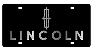 Lincoln Carbon Steel License Plate 