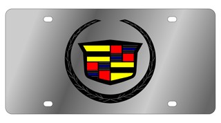 Cadillac License Plate - Stainless Style