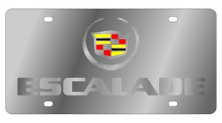 Cadillac Escalade License Plate - Stainless 