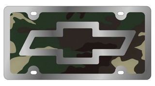 Chevrolet Bowtie - License Plate - Stainless Style