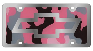 Chevrolet Bowtie - License Plate - Stainless Style