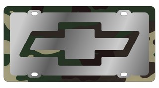 Chevrolet Bowtie - License Plate - Stainless Style
