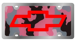 Chevrolet Bowtie - License Plate - Stainless Style