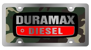 Duramax - License Plate - Stainless Style