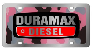 Duramax - License Plate - Stainless Style