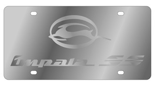 Chevy Impala SS Stainless Silver Style License Plate