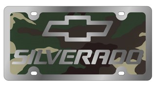 Silverado - License Plate - Stainless Style