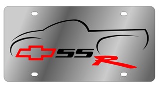 Chevy SSR Stainless Style License Plate