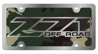 Z-71 Offroad - License Plate - Stainless Style