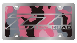Z-71 Offroad - License Plate - Stainless Style