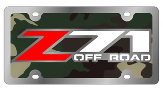Z-71 Offroad - License Plate - Stainless Style