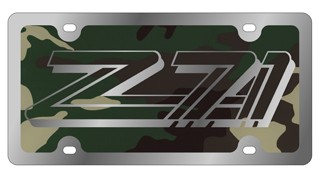 Z-71 3 - License Plate - Stainless Style